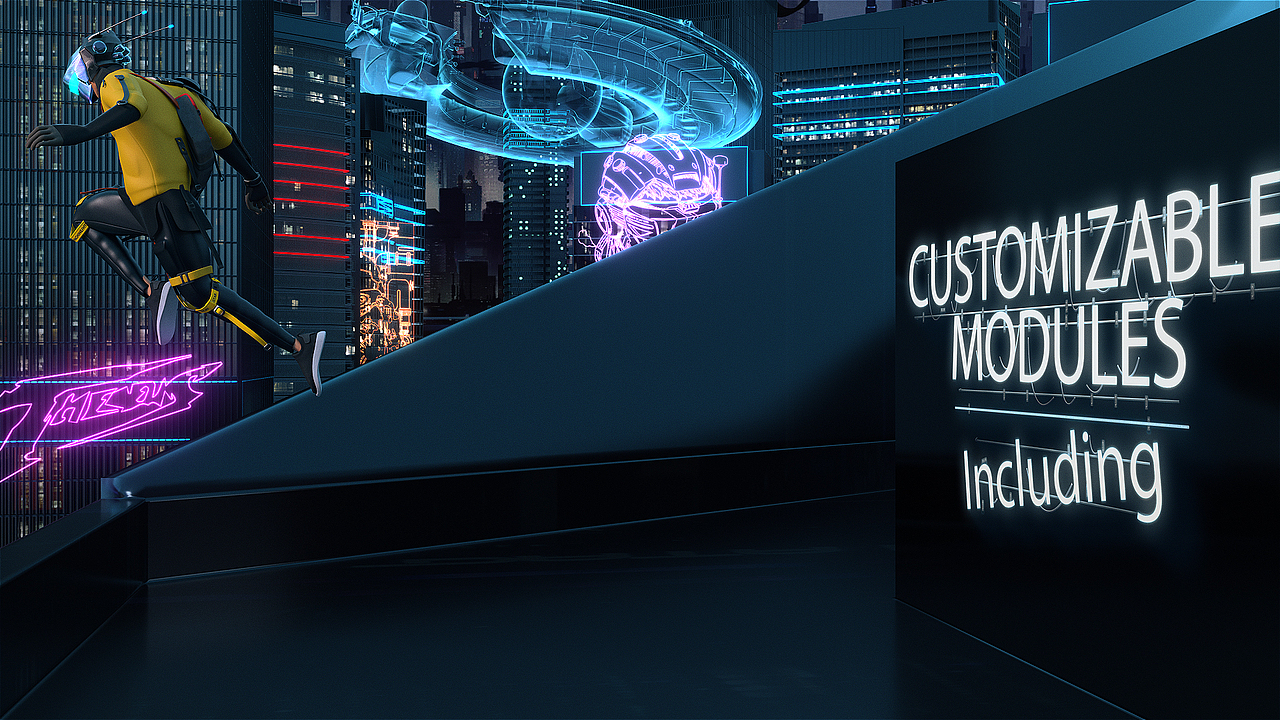 c4d赛博朋克电竞椅产品动画，redshift渲染（图ZMjY0NDU5NDQw） - 产品 - 站酷设计师龍巃原创素材 - 站酷ZCOOL