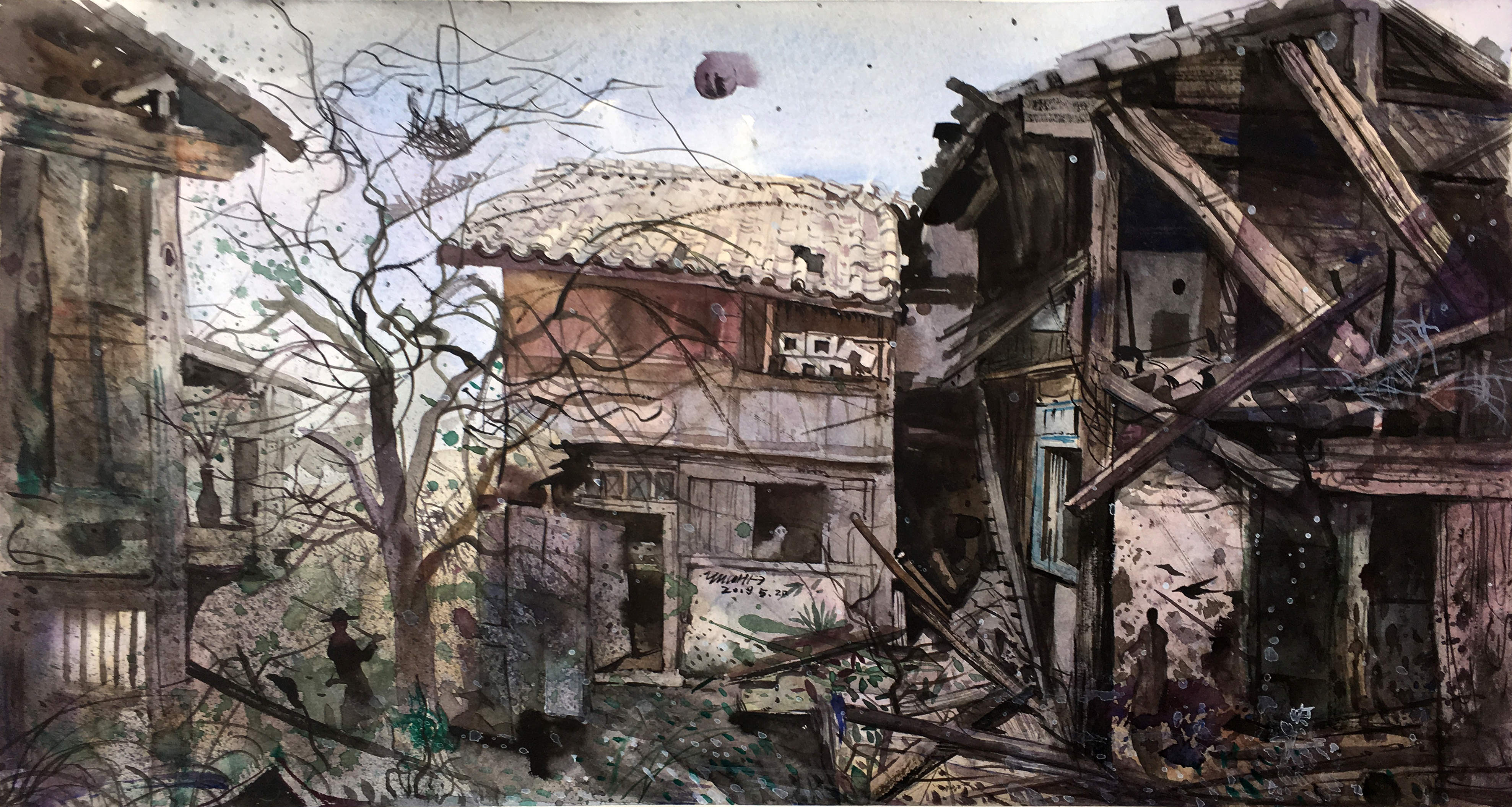 周章科彩云之南的水彩写生历程-2018