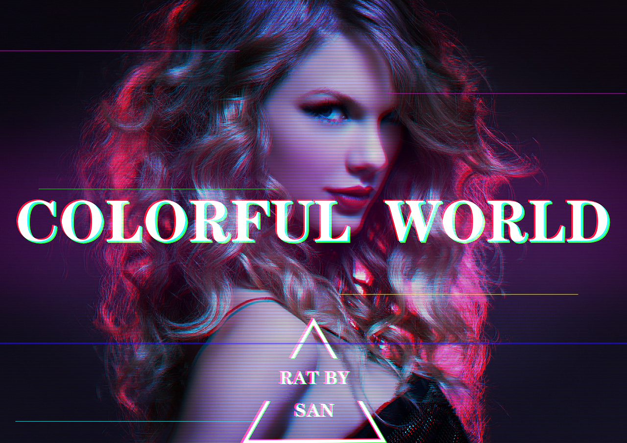 抖音风海报练习