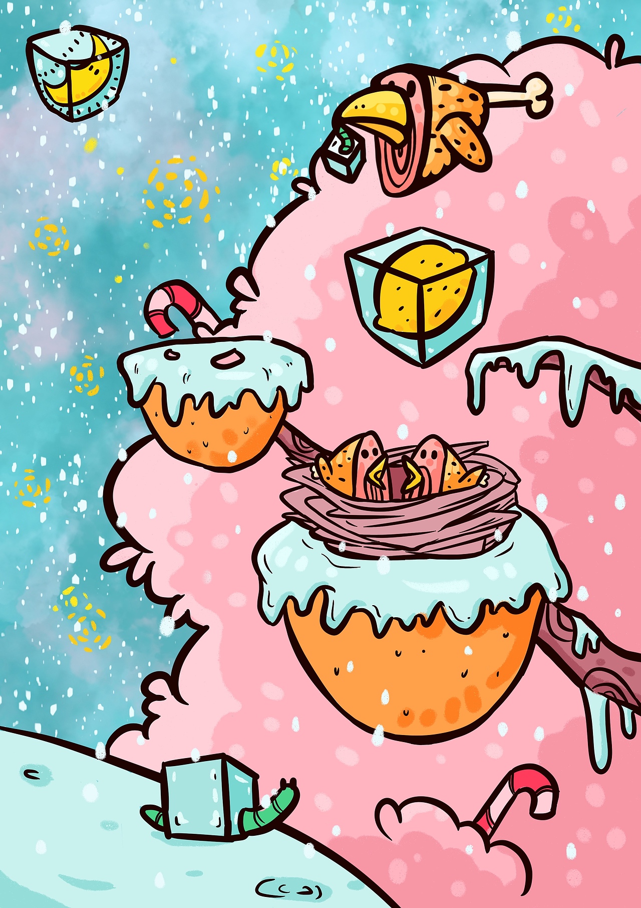 雪天 圣诞节party time