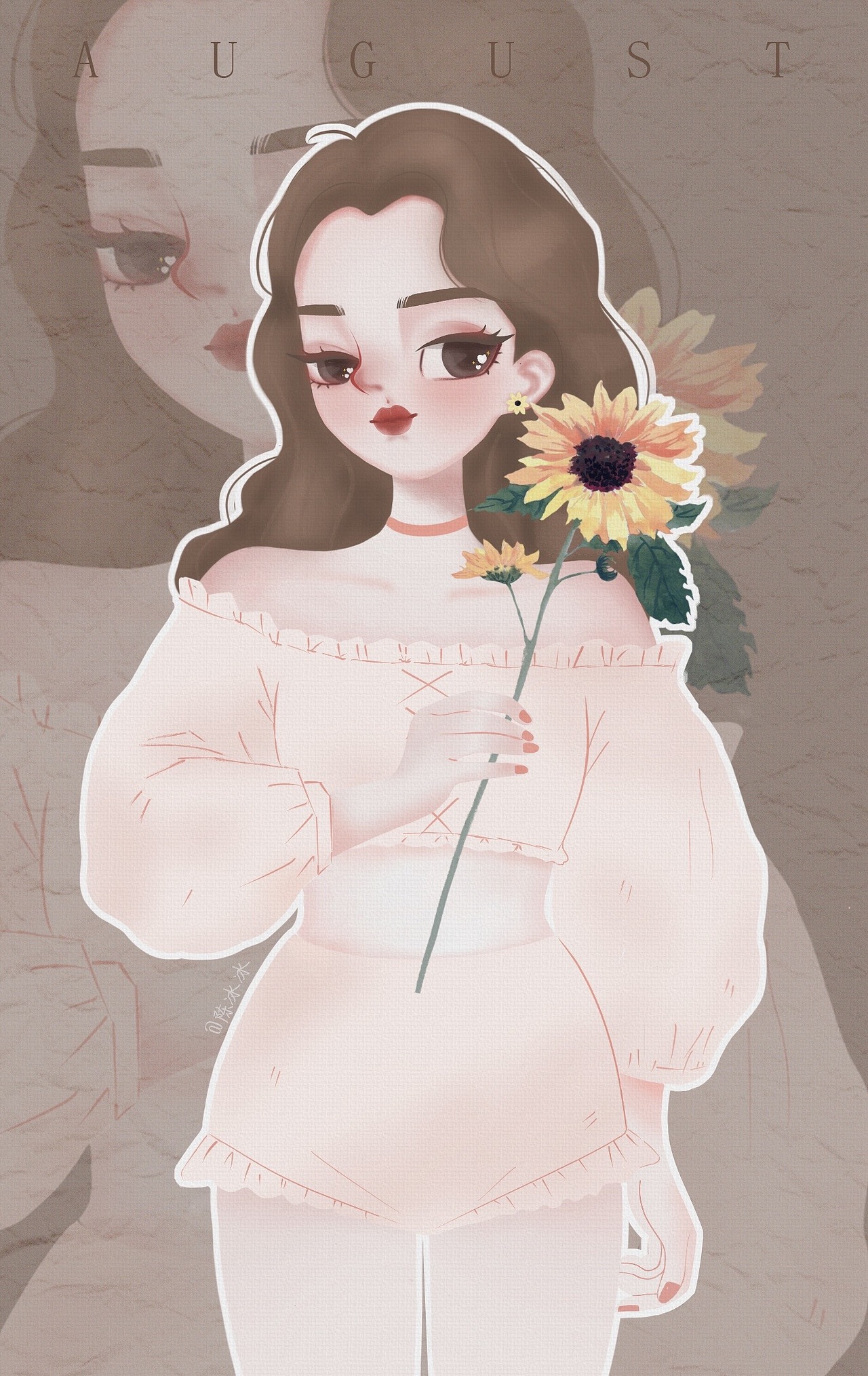 【插畫練習】少女與美好系列（圖ZMjI0OTQ2Nzcy） - 創(chuàng)作習作 - 站酷設計師陳冰冰原創(chuàng)素材 - 站酷ZCOOL