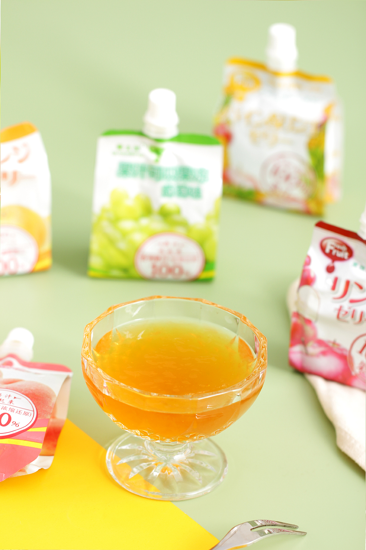 果汁饮料果冻产品摄影