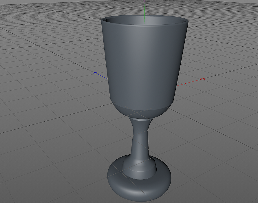 c4d第三波作业:酒杯玻璃材质建模设计