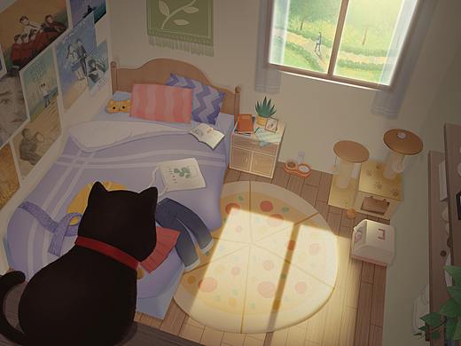 如果我是一只貓（個(gè)人主頁(yè)-ZNDI1OTAxNTI=） - 繪本 - 站酷設(shè)計(jì)師WillieWwwonka原創(chuàng)素材 - 站酷ZCOOL