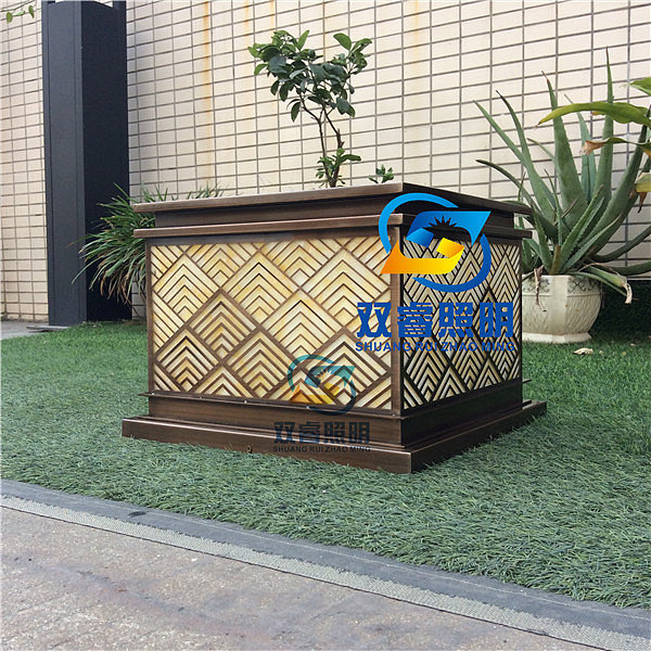 不锈钢柱头灯新中式雕花电镀太阳能柱头灯仿云石户外灯（图ZMTk5NzIyNTQ4） - 其他工业/产品 - 站酷设计师双睿照明原创素材 - 站酷ZCOOL