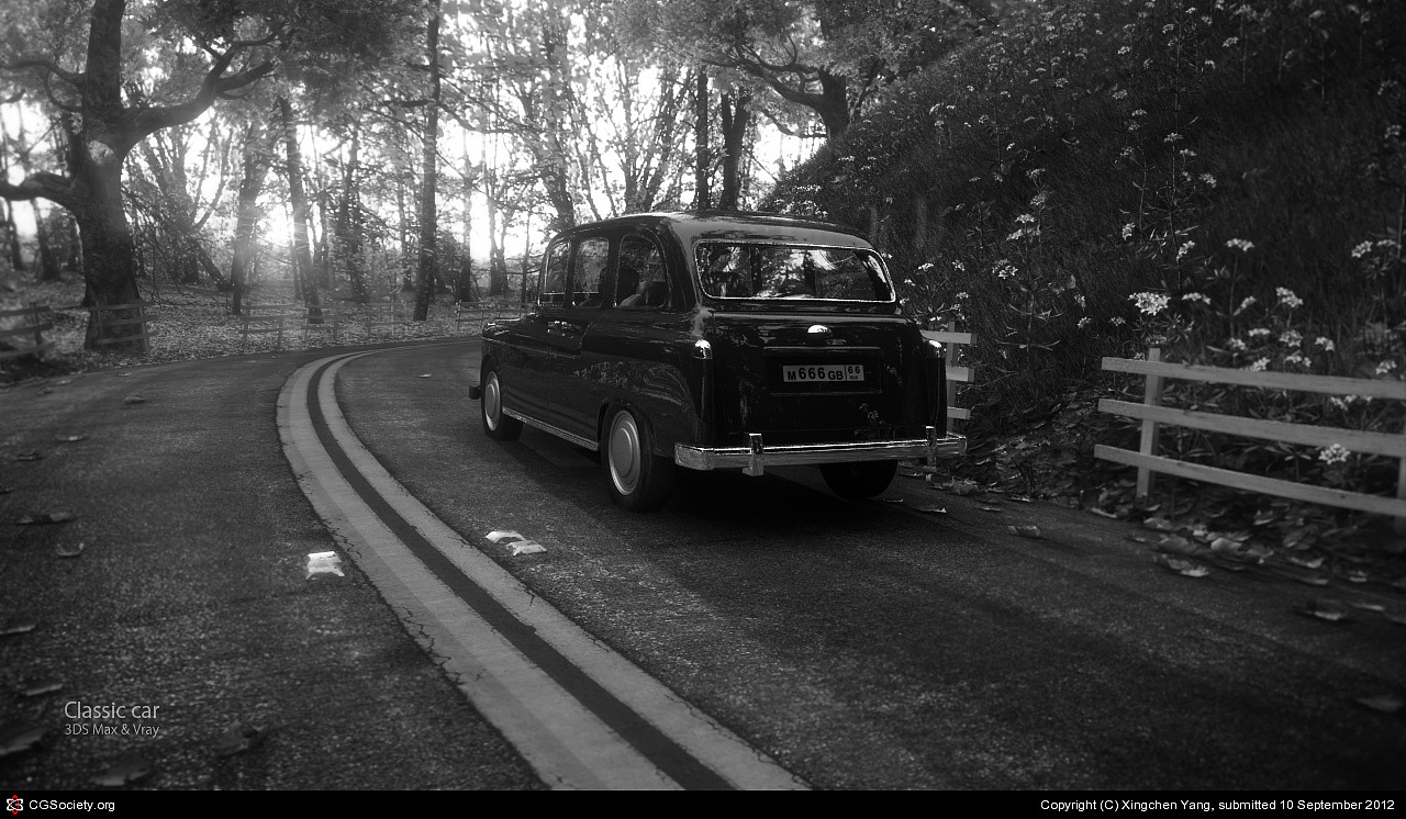 先上一张成品 黑白色调