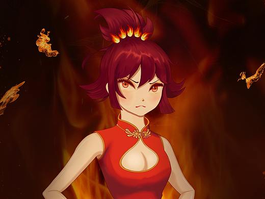 四季小姑娘——夏·火栩