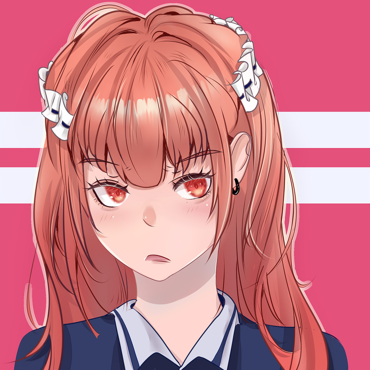 橙发少女|动漫|其他动漫|鱼鱼yu_原创作品-站酷zcool