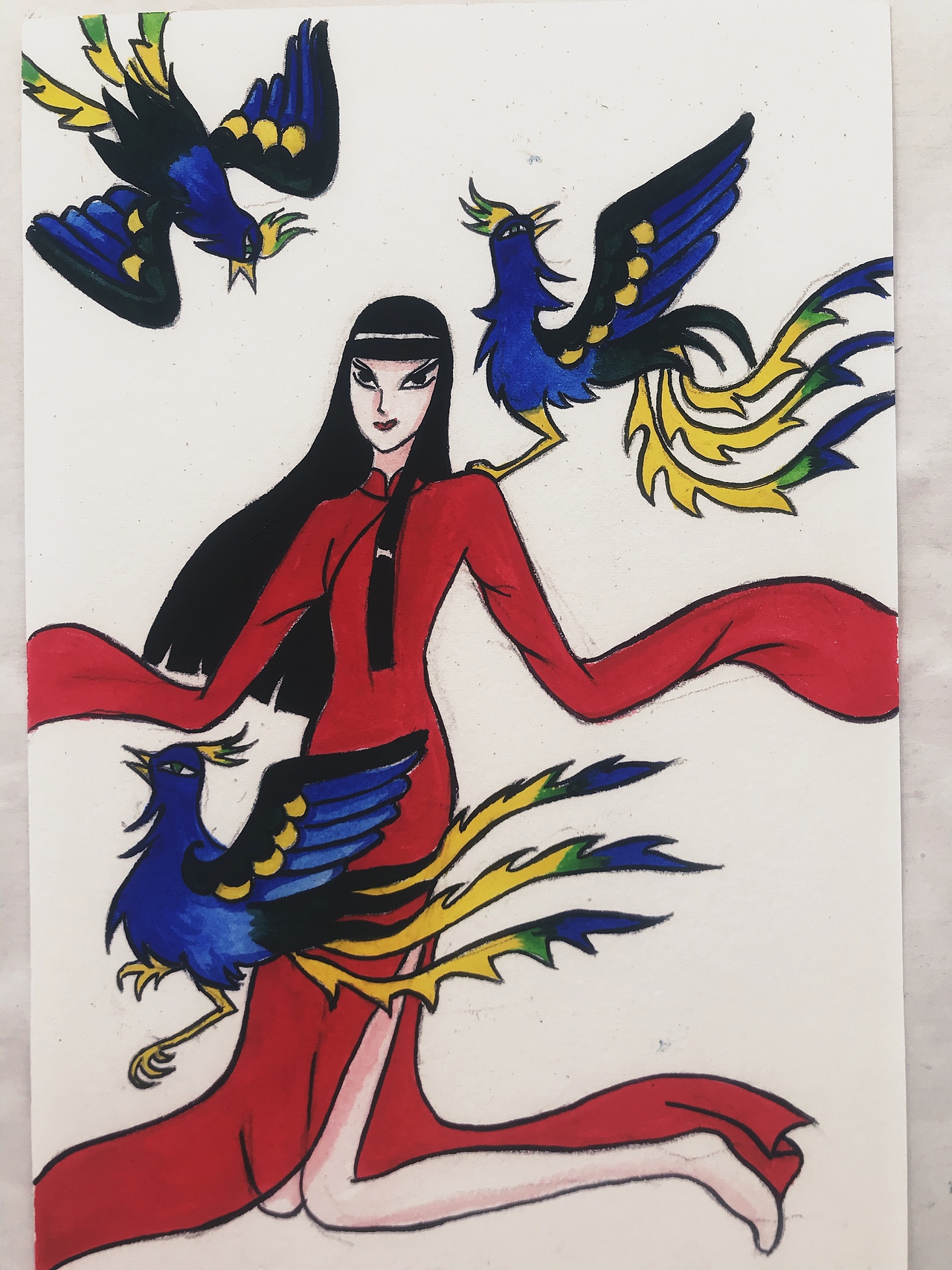 山海经之三青鸟