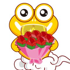 金蟾宝宝节日微信表情包设计