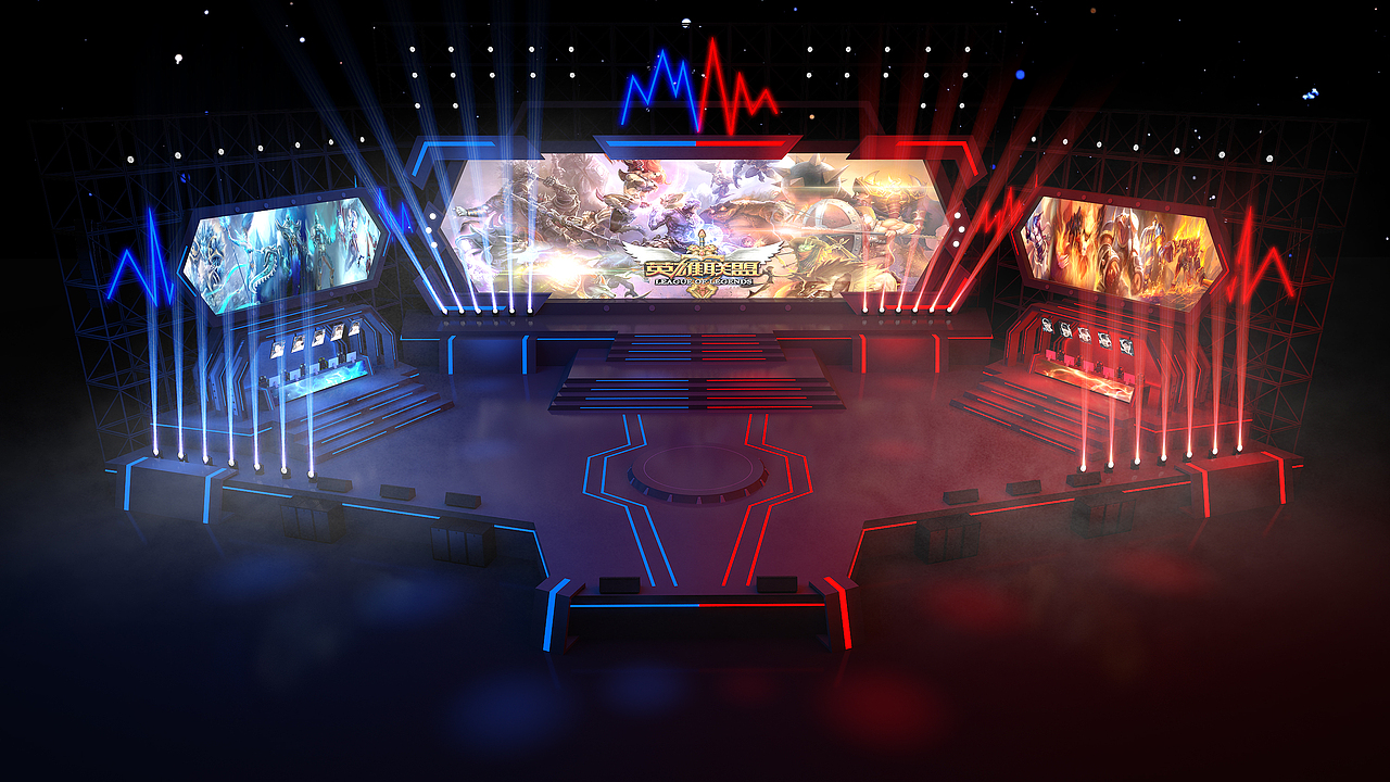 英雄联盟竞技舞台（图ZMTQ4ODMyNzI4） - 舞台美术 - 站酷设计师BLACK丶SKY原创素材 - 站酷ZCOOL