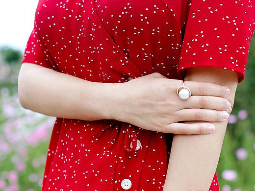 珍珠拍摄,人物上身