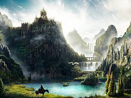 《灵迹》- 概念场景海报 - 山峦城堡