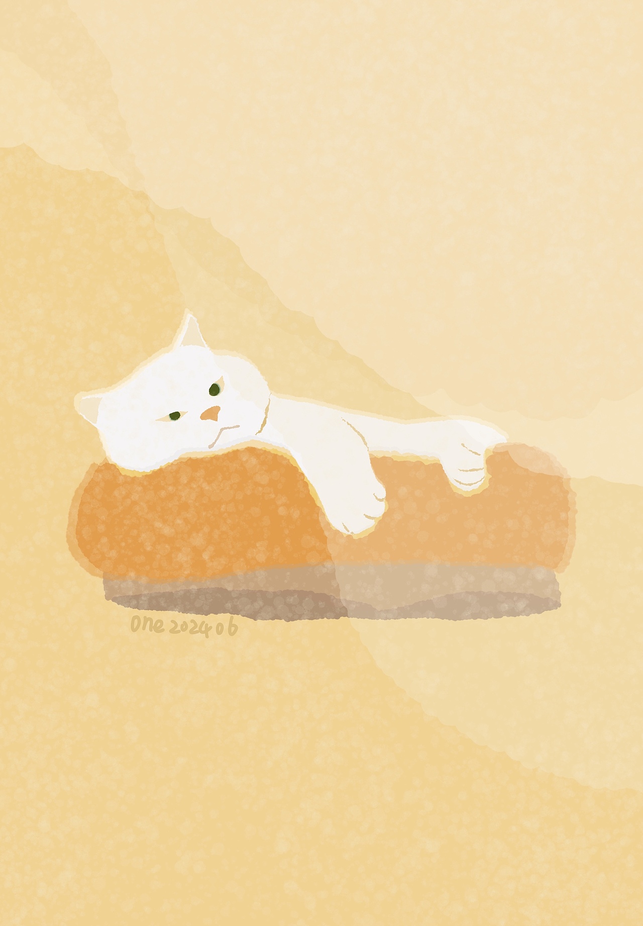 一组治愈多巴胺小猫咪插画