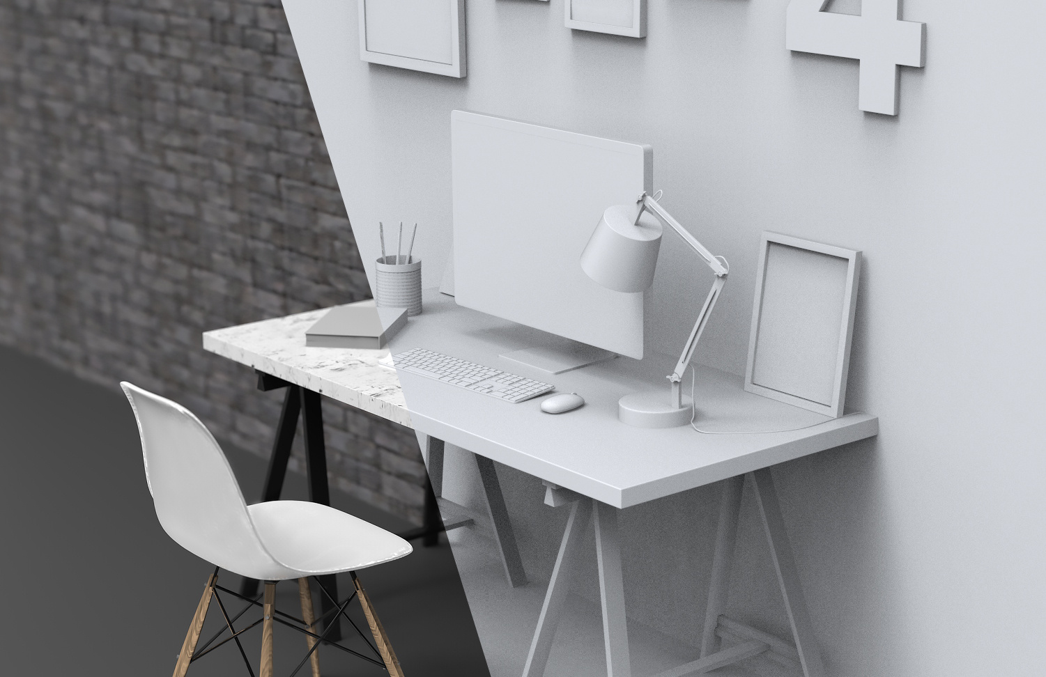 keyshot小场景渲染