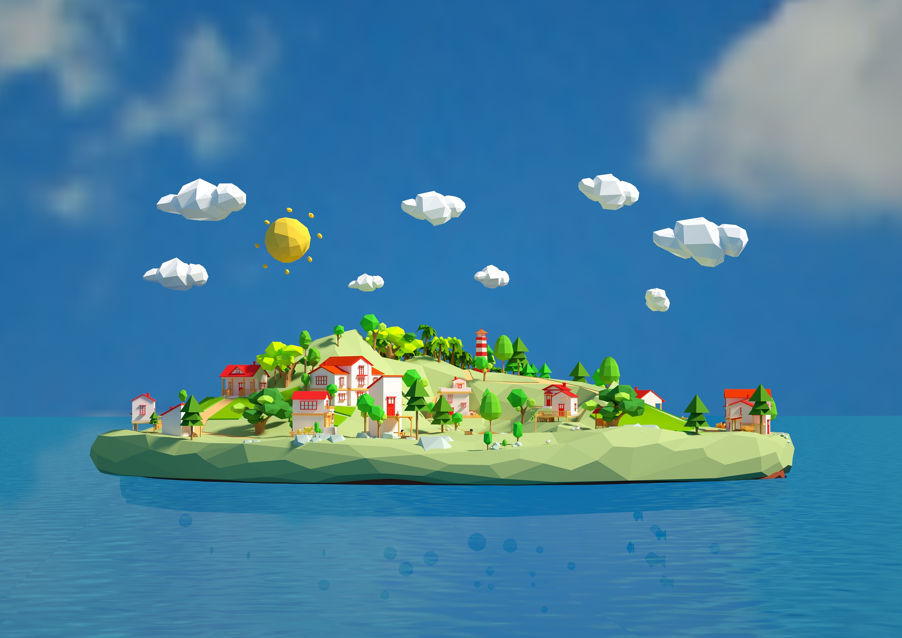 "梦乡"c4d毕业设计 #青春答卷2017#|三维|场景|李猫九 - 原创作品