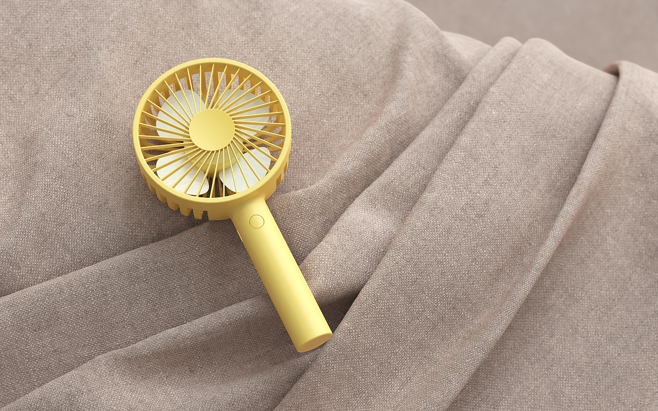 手持小风扇建模渲染