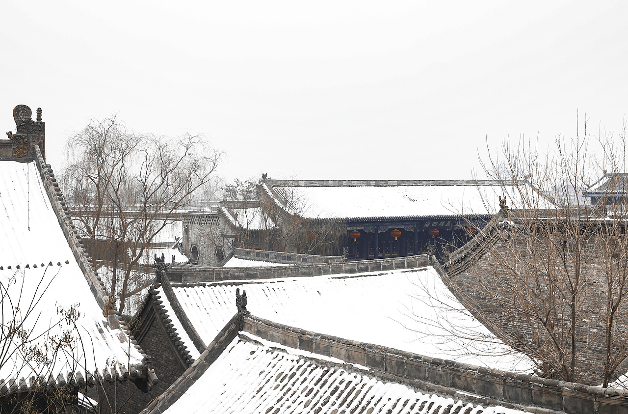 雪落过后的平遥古城
