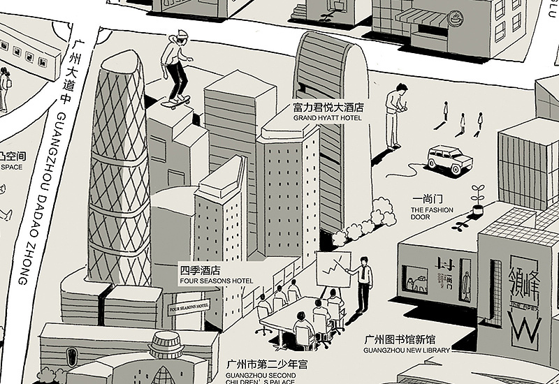广州创意手绘地图