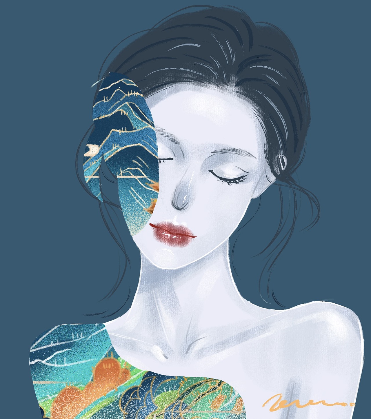 小情绪原创插画|插画|艺术插画|echo爱画画 - 原创作品 - 站酷 (zcool