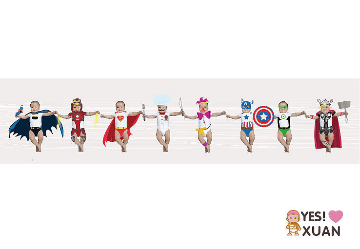 百变BB之复仇者联盟 绿灯侠 美国队长 钢铁侠 雷神索尔 超人 蝙蝠侠 厨师 小丑（图ZMTAzNDgzMDg=） - 儿童插画 - 站酷设计师edw18原创素材 - 站酷ZCOOL