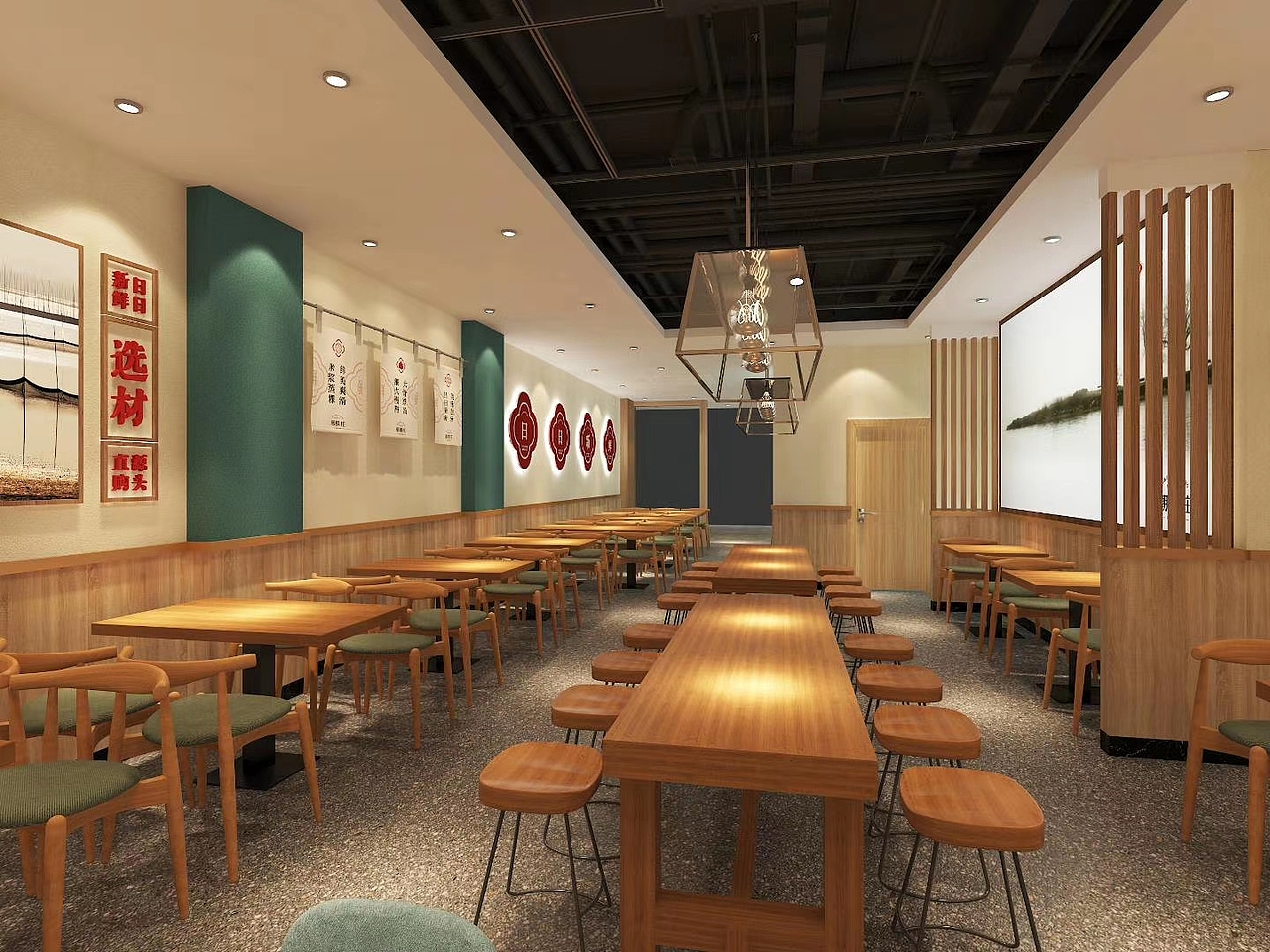 潮鼎鲜 新鲜猪杂汤粉 空间设计 / 墨硕品牌策划_墨硕餐饮品牌设计-站