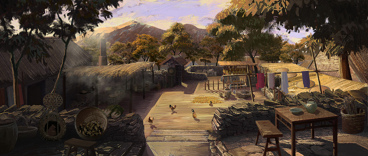 民国戏气氛图|插画|概念设定|陈皓天 - 原创作品 - 站酷 (zcool)