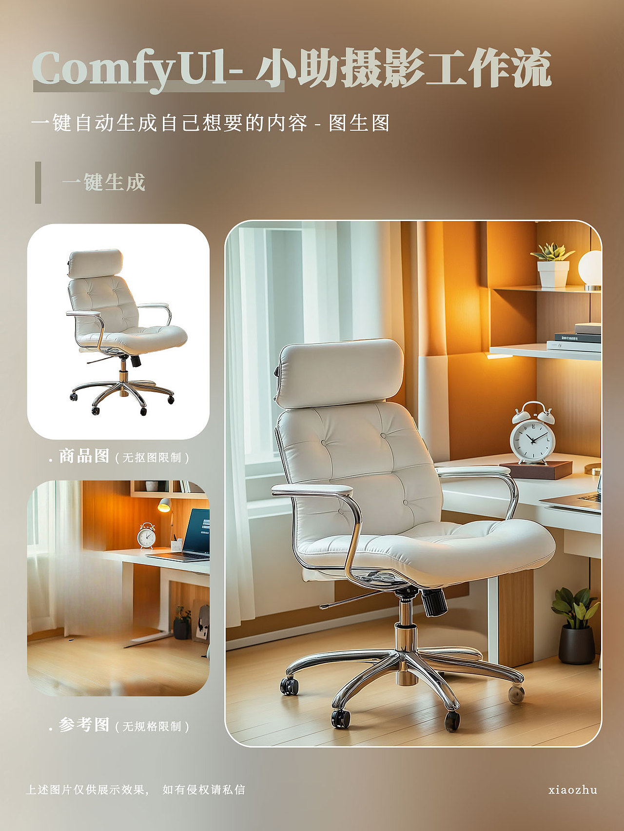 Comfyui工作流一键生成电商场景图—🈶课