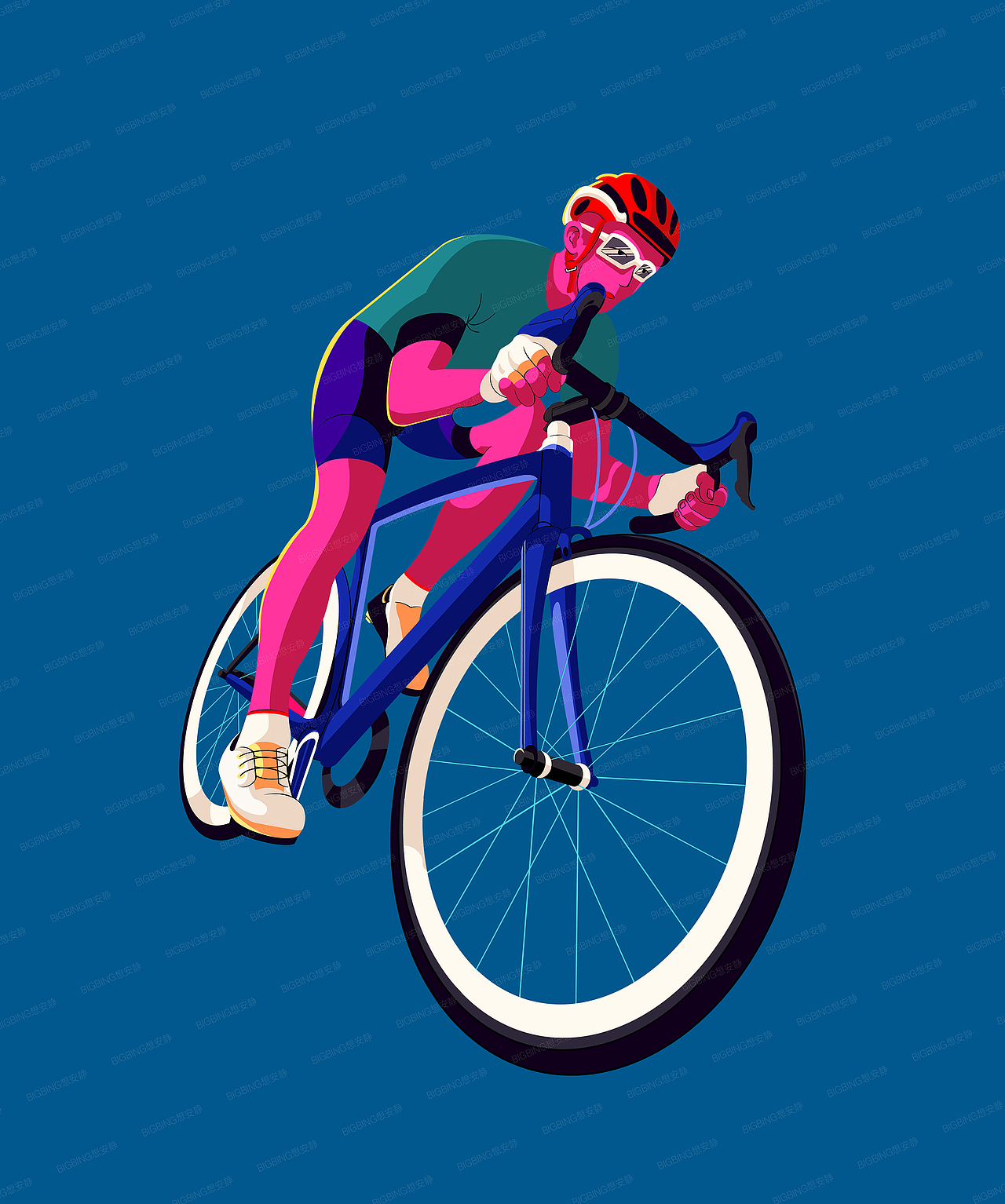 扁平插画-运动系列（图ZMjkyMjc1MTAw） - 商业插画 - 站酷设计师JIBing911108原创素材 - 站酷ZCOOL