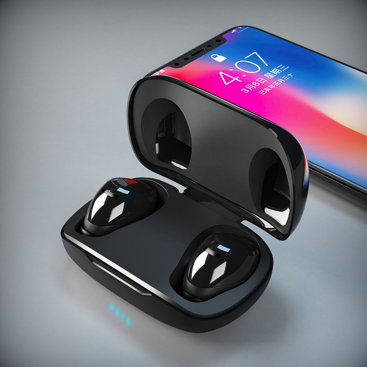 蓝牙耳机和其他渲染