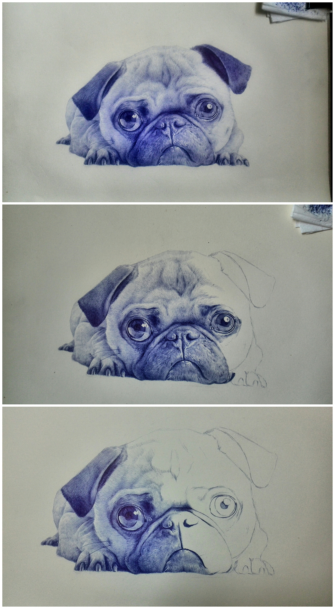 圆珠笔画（图ZMjY4NTk4NTI=） - 绘画 - 站酷设计师李程ART原创素材 - 站酷ZCOOL