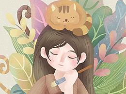 自画像。。（儿童插画）