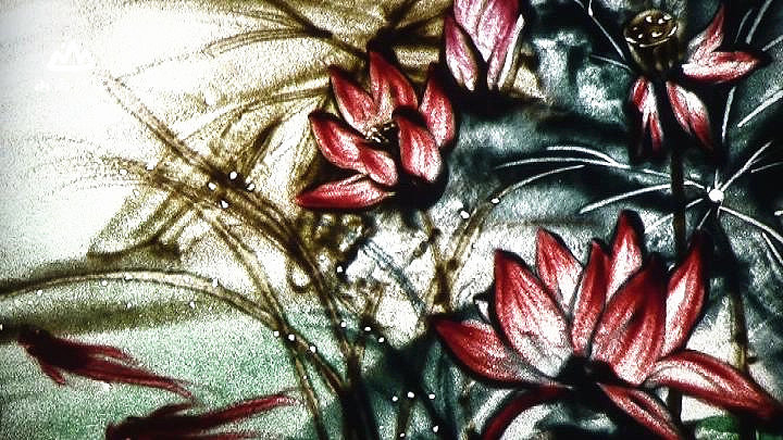 沙畫--讀書（圖ZNDMzMzM2NjQ=） - 繪畫 - 站酷設計師阿夏原創(chuàng)素材 - 站酷ZCOOL