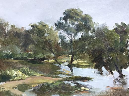 灃河寫生（個(gè)人主頁(yè)-ZMjc5OTYwNDg=） - 繪畫 - 站酷設(shè)計(jì)師透明鐵綠原創(chuàng)素材 - 站酷ZCOOL