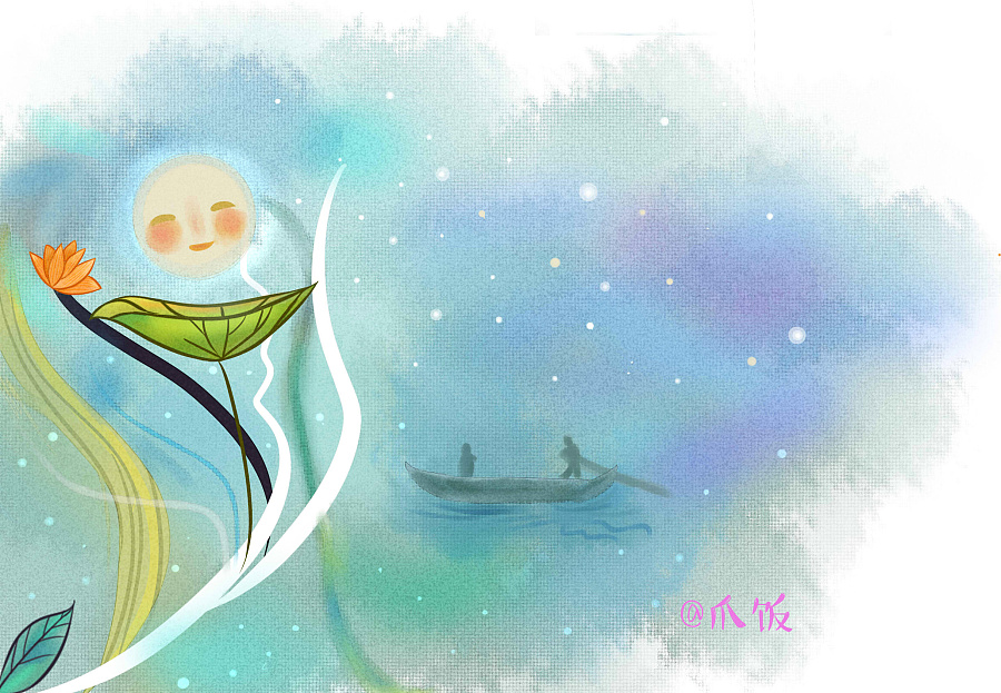 一叶扁舟,@爪饭|单幅漫画|动漫|爪饭 - 原创设计作品 - 站酷 (zcool)