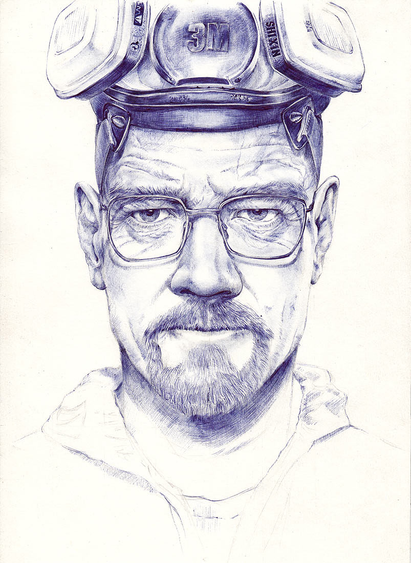 TO W.W ——《绝命毒师》Walter White(图ZMTM4MDQwMzI=) - 绘画 - 站酷设计师狼王加冕原创素材 - 站酷ZCOOL