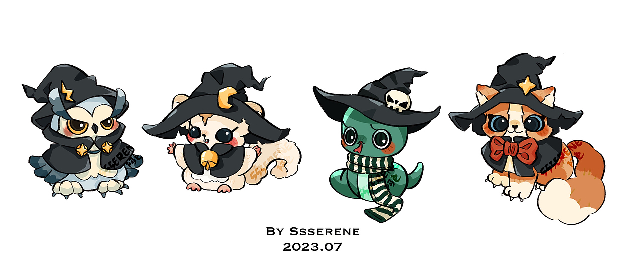 霍格沃茨魔法主题（图ZMzQ2NDUzOTk2） - 儿童插画 - 站酷设计师Ssserene阿色原创素材 - 站酷ZCOOL