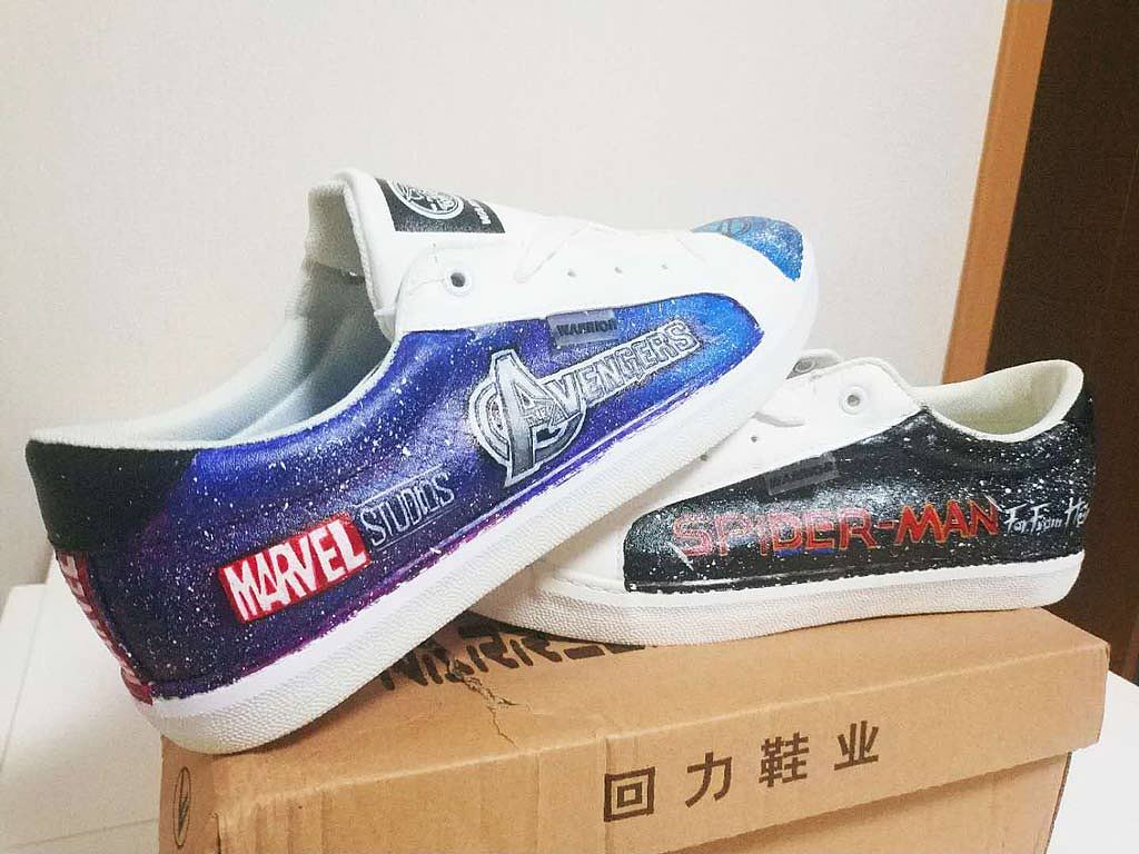 人非大神，初次尝试彩绘，为了“妇联”们（图ZMTYxMjYyNjY4） - 鞋履设计 - 站酷设计师woyao3ni原创素材 - 站酷ZCOOL