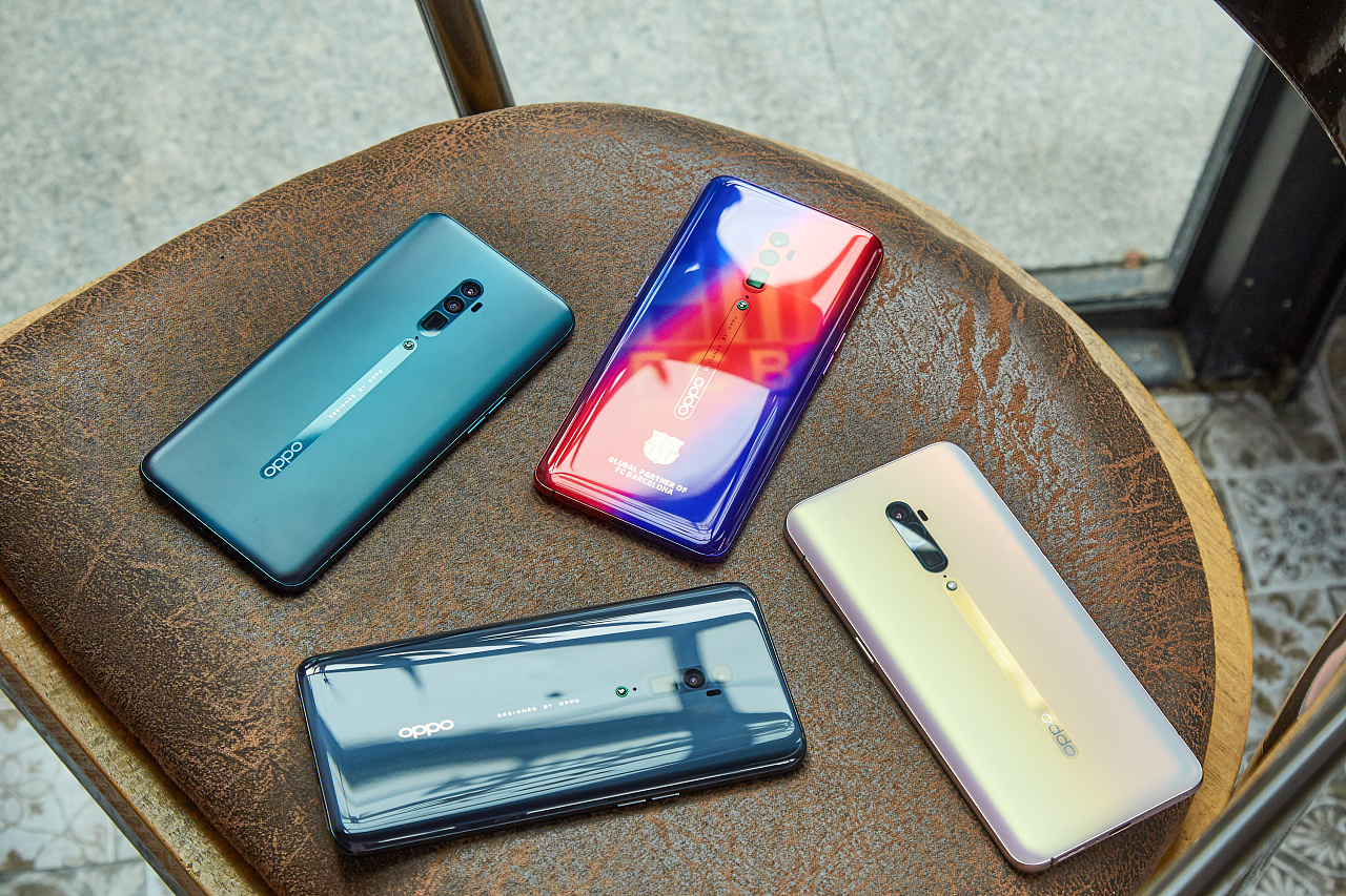 oppo reno十倍变焦版手机 四色场景图|摄影|产品摄影|云间眠 - 原创