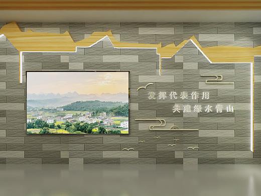 乡村微播站 3d设计 效果图设计 展厅设计