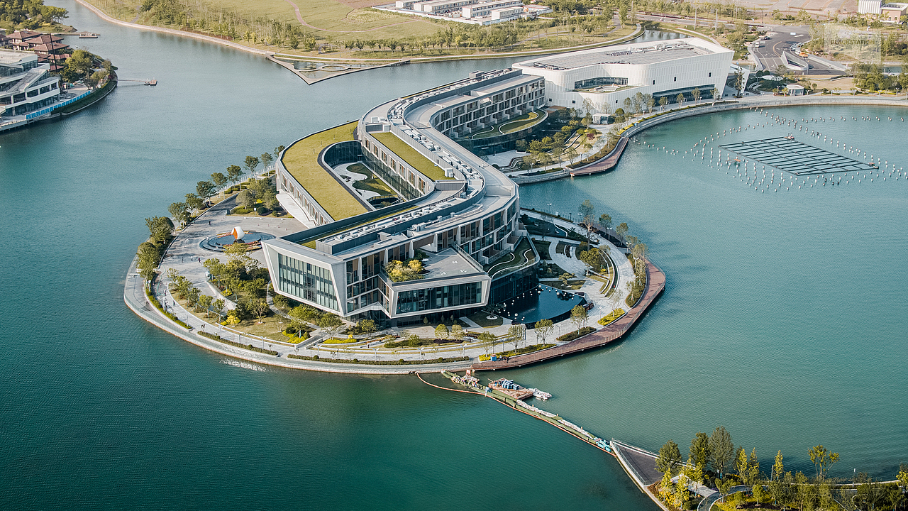 灵动水岸 | 上海东方美谷jw万豪酒店建筑影像