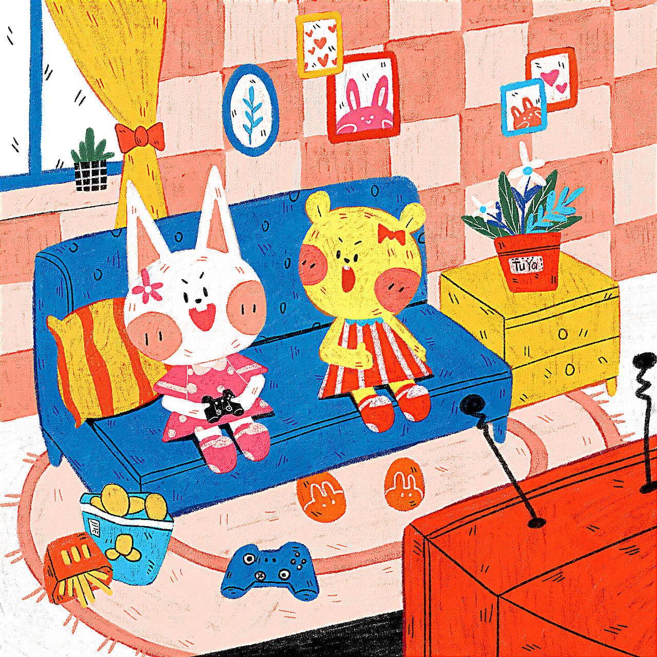 绘本故事系列插画