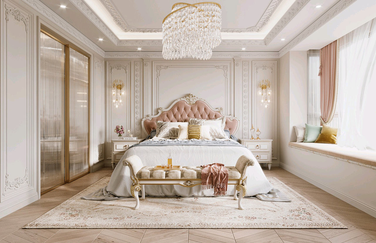 现代法式复式住宅 柔和的向往|空间|家装设计|tang唐恬 - 原创作品