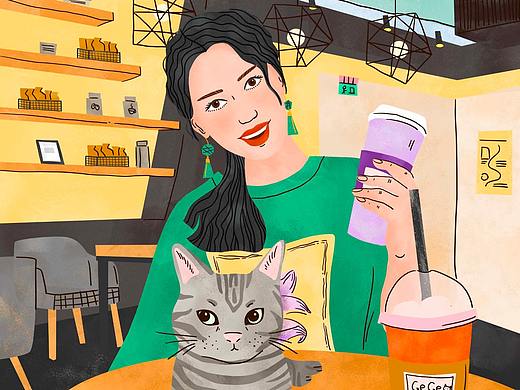 格格和3va饮杯茶