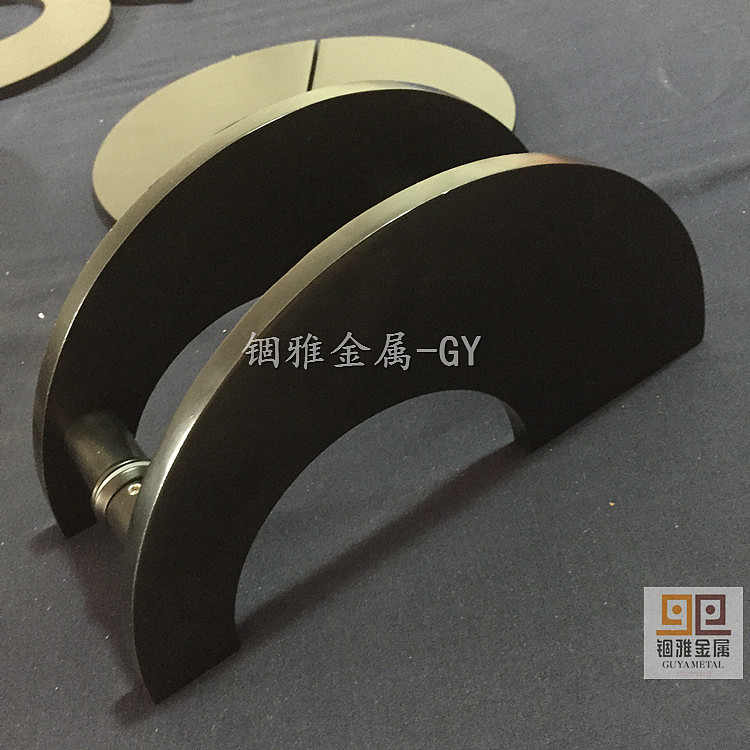 拉丝黄古铜铝艺纯黄铜板雕刻大门装饰拉手 屏风壁画