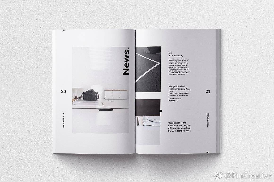 一组现代简约的宣传册设计