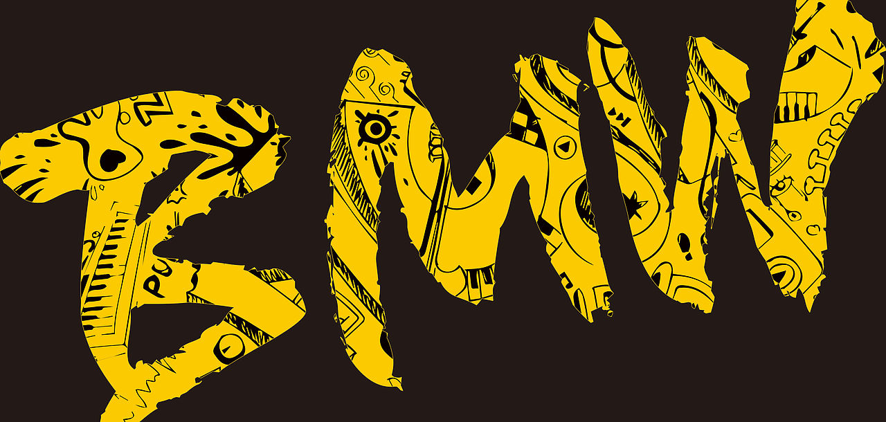 BMW三箱贴纸拉花设计