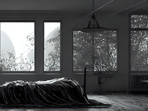 #站酷梦笔#黑的夜晚，寂静阴森，外面的风阴冷的嚎叫着（个人主页-ZNjMyMjk1Mjg=） - AI作品 - 站酷设计师方赛诺原创素材 - 站酷ZCOOL