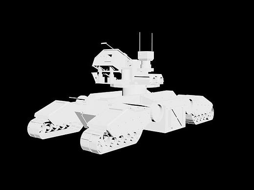 雷鸟无人防空车无材质模型