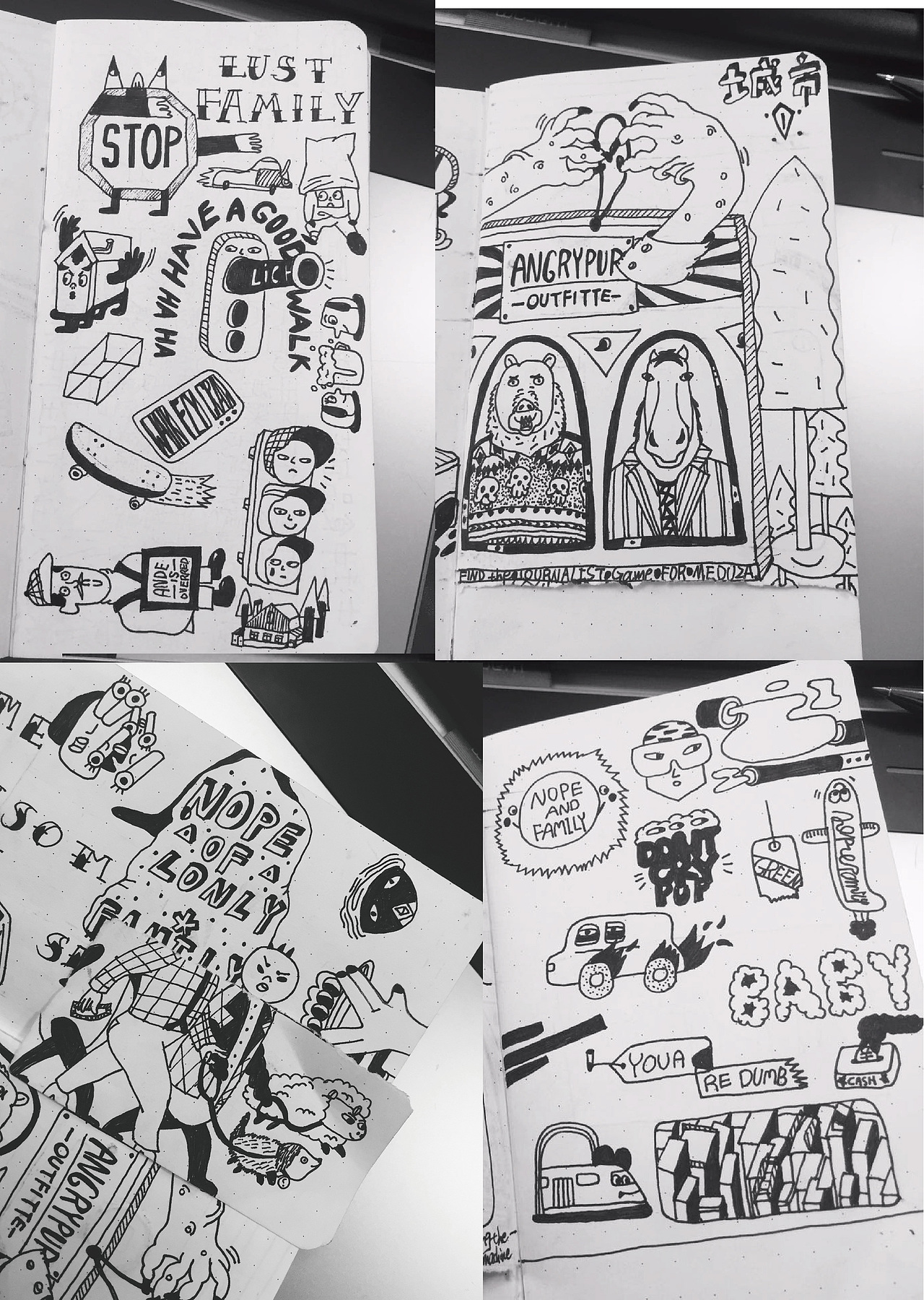 近期作品整理（图ZNjU0OTU1MDQ=） - 新锐潮流插画 - 站酷设计师野丸子原创素材 - 站酷ZCOOL